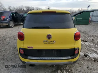 2014 FIAT 500L Trekking with VIN ZFBCFADH5EZ009882, listed as a Copart auction lot 41487155 with 55,122 mi miles and Salvage Title. Bid and sale history available at DreamBid. Image 6.