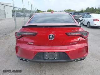 2023 Acura TLX w/A-Spec Package with VIN 19UUB6F53PA000467, listed as a IAAI auction lot 40611285 with 14,456 mi miles. Bid and sale history available at carsss.com. Image 16.
