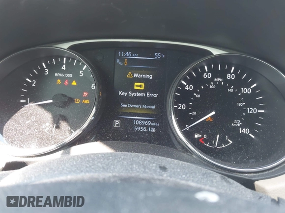 2016 Nissan Rogue SL with VIN 5N1AT2MV9GC786625, listed as a IAAI auction lot 41770817 with 108,969 mi miles and . Bid and sale history available at DreamBid. Image 7.