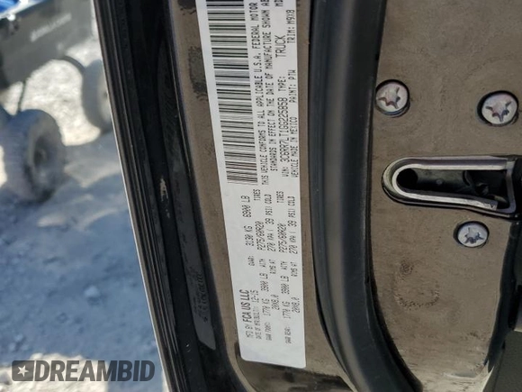 2016 Ram 1500 Big Horn with VIN 3C6RR7LT1GG225858, listed as a Copart auction lot 61234805 with 84,012 mi miles and Salvage title. Bid and sale history available at DreamBid. Image 12.