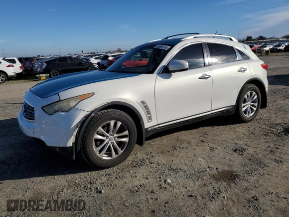2009 Infiniti FX z VIN JNRAS18U59M102556, wystawiony jako Copart lot #86925744 z przebiegiem 164 802 mil mil oraz Szkoda całkowita • Salvage title. Historia ofert i sprzedaży dostępna na DreamBid. Obrazek 1.
