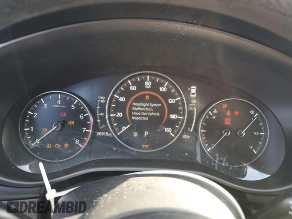 2019 Mazda 3 Premium with VIN JM1BPBEM7K1132679, listed as a Copart auction lot 62486334 with 26,919 mi miles and Salvage Title. Bid and sale history available at DreamBid. Image 9.
