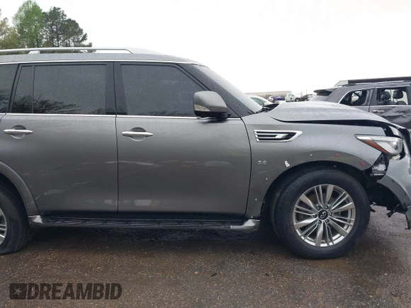 2018 Infiniti QX80 with VIN JN8AZ2NFXJ9664942, listed as a IAAI auction lot 41817171 with 126,294 mi miles. Bid and sale history available at carsss.com. Image 19.