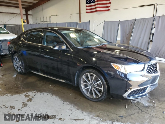 2018 Acura TLX Technology with VIN 19UUB3F52JA001454, listed as a Copart auction lot 60721805 with 87,447 mi miles and Salvage title. Bid and sale history available at DreamBid. Image 4.