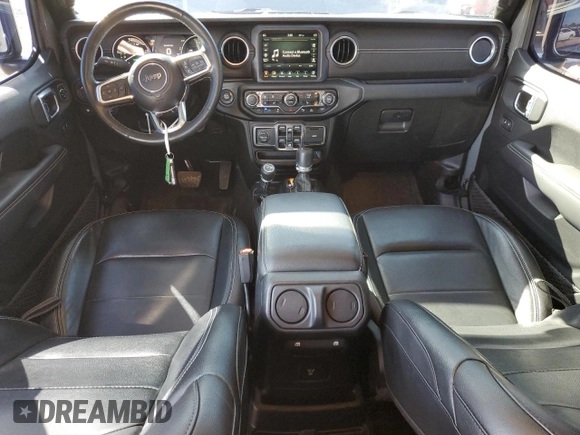 2023 Jeep Wrangler Sahara with VIN 1C4JJXP61PW505122, listed as a Copart auction lot 46719615 with 28,691 mi miles and Salvage Title. Bid and sale history available at DreamBid. Image 8.