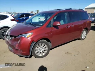 2015 Toyota Sienna Ltd with VIN 5TDDK3DC5FS107388, listed as a Copart auction lot 73239794 with 103,249 mi miles and Salvage Title. Bid and sale history available at carsss.com. Image 1.
