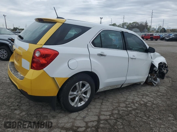 2015 Chevrolet Equinox LS with VIN 2GNALAEK2F6118117, listed as a Copart auction lot 53911425 with 167,222 mi miles and Non Repairable. Bid and sale history available at carsss.com. Image 3.