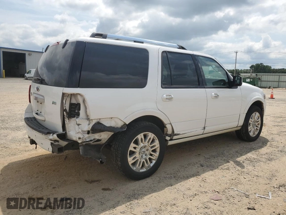 2014 Ford Expedition Limited с VIN 1FMJU1K57EEF06468, выставлен на аукционе Copart как лот 81625914 с пробегом 130 914 миль миль и Списание • Salvage title. История ставок и продаж доступна на DreamBid. Изображение 3.