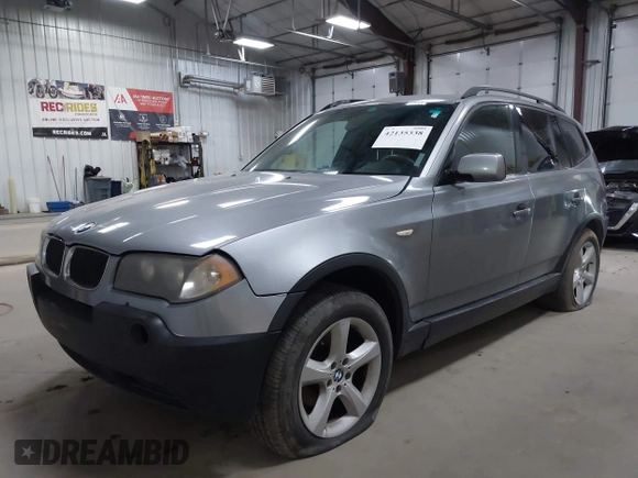 2004 BMW X3 3.0i with VIN WBXPA93444WC33516, listed as a IAAI auction lot 42135338 with 104,141 mi miles. Bid and sale history available at carsss.com. Image 6.