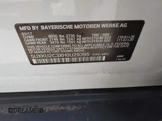 2017 BMW X6 xDrive35i z VIN 5UXKU2C3XH0U29395, wystawiony jako IAAI lot #41237496 z przebiegiem 82 836 mil mil oraz . Historia ofert i sprzedaży dostępna na DreamBid. Obrazek 9.