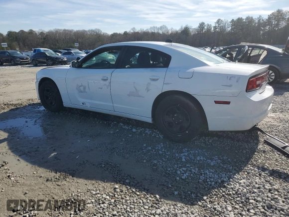 2012 Dodge Charger Police with VIN 2C3CDXAG7CH240124, listed as a Copart auction lot 42676875 with 121,937 mi miles and Salvage Title. Bid and sale history available at carsss.com. Image 2.