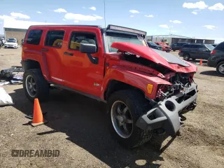 2007 Hummer H3 SUV with VIN 5GTDN13E378107824, listed as a Copart auction lot 56253784 with 172,007 mi miles and Salvage Title. Bid and sale history available at carsss.com. Image 4.