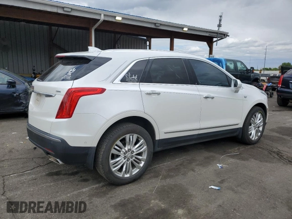 2018 Cadillac XT5 Premium Luxury AWD with VIN 1GYKNFRS6JZ178777, listed as a Copart auction lot 57527735 with 92,086 mi miles and Salvage title. Bid and sale history available at DreamBid. Image 3.