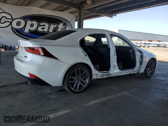 2016 Lexus IS 200t with VIN JTHBA1D26G5029215, listed as a Copart auction lot 64815105 with 143,062 mi miles and Salvage title. Bid and sale history available at DreamBid. Image 3.