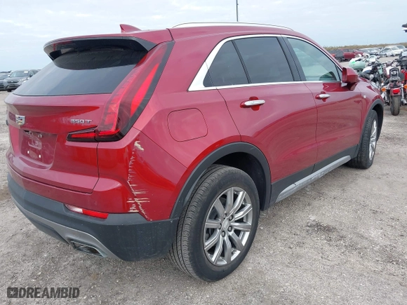 2020 Cadillac XT4 FWD Premium Luxury with VIN 1GYFZCR48LF077119, listed as a IAAI auction lot 40893918 with 1 mi miles. Bid and sale history available at carsss.com. Image 4.