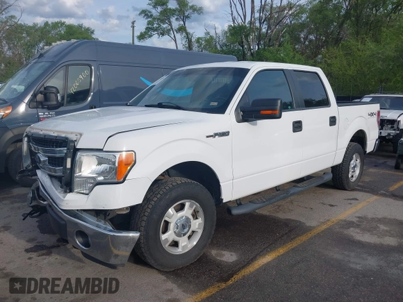 2014 Ford F-150 XL with VIN 1FTFW1EFXEKE92754, listed as a IAAI auction lot 42109551 with 219,130 mi miles. Bid and sale history available at carsss.com. Image 2.
