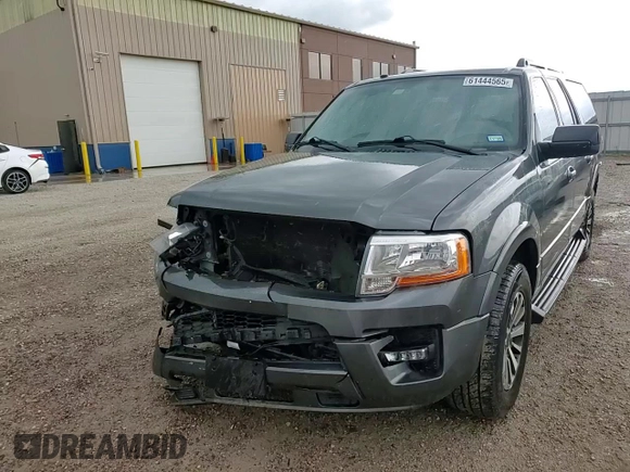 2017 Ford Expedition Max XLT with VIN 1FMJK1HT7HEA25605, listed as a Copart auction lot 61444565 with 162,740 mi miles and Salvage title. Bid and sale history available at DreamBid. Image 14.