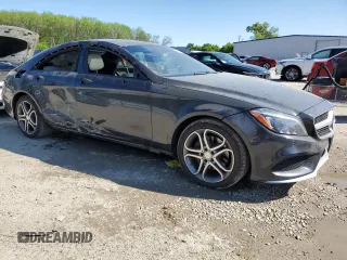 2015 Mercedes-Benz CLS 400 with VIN WDDLJ6HB8FA143919, listed as a Copart auction lot 52385655 with 72,361 mi miles and Salvage title. Bid and sale history available at DreamBid. Image 4.