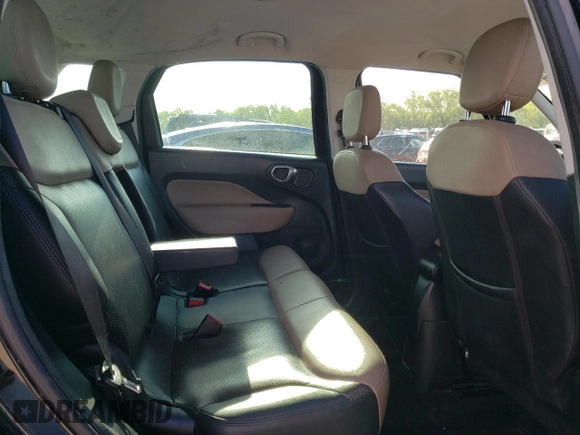 2014 FIAT 500L Lounge with VIN ZFBCFACH7EZ004054, listed as a Copart auction lot 51581774 with 116,779 mi miles and Salvage Title. Bid and sale history available at carsss.com. Image 10.