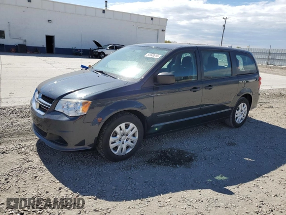 2014 Dodge Grand Caravan American Value with VIN 2C4RDGBG2ER361449, listed as a Copart auction lot 54940615 with 85,012 mi miles and Salvage Title. Bid and sale history available at DreamBid. Image 1.