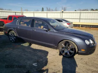 2008 Bentley Flying Spur with VIN SCBBR93W68C053026, listed as a Copart auction lot 46425195 with Not Provided miles and Clean Title. Bid and sale history available at DreamBid. Image 4.
