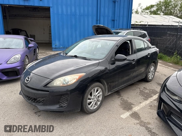 2012 Mazda 3 i Touring with VIN JM1BL1V7XC1646818, listed as a Copart auction lot 55244395 with 205,605 mi miles and Clean Title. Bid and sale history available at carsss.com. Image 2.