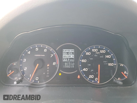 2006 Acura TSX Navi with VIN JH4CL96996C026519, listed as a Copart auction lot 63297675 with 159,219 mi miles and Salvage title. Bid and sale history available at DreamBid. Image 9.
