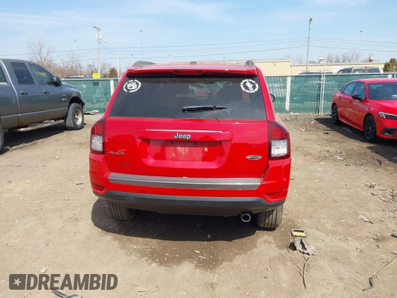 2017 Jeep Compass 75th Anniversary Edition with VIN 1C4NJDBB8HD101445, listed as a IAAI auction lot 41791238 with 35,526 mi miles. Bid and sale history available at carsss.com. Image 17.