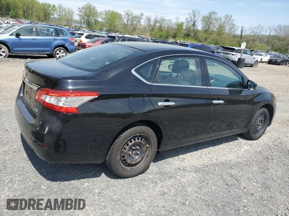 2014 Nissan Sentra S with VIN 3N1AB7AP5EY330123, listed as a Copart auction lot 55147985 with 214,759 mi miles and Clean Title. Bid and sale history available at DreamBid. Image 3.
