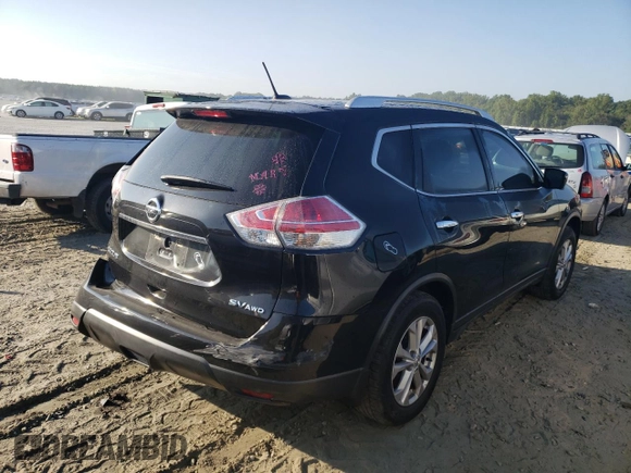 2016 Nissan Rogue SV with VIN KNMAT2MV5GP693601, listed as a Copart auction lot 68854134 with 161,384 mi miles and Salvage Title. Bid and sale history available at DreamBid. Image 3.