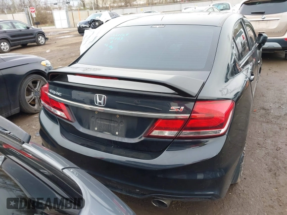 2015 Honda Civic Sedan Si with VIN 2HGFB6E55FH705829, listed as a IAAI auction lot 41876037 with 225,490 mi miles. Bid and sale history available at carsss.com. Image 16.