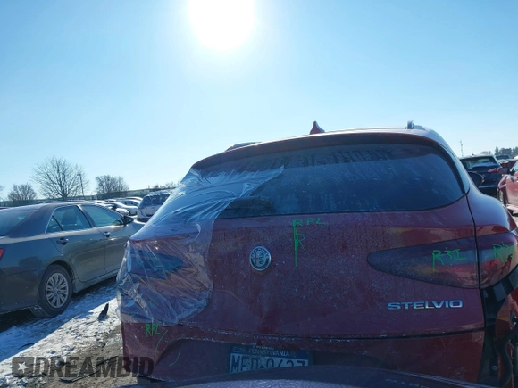 2019 Alfa Romeo Stelvio z VIN ZASPAKAN9K7C49108, wystawiony jako IAAI lot #41365234 z przebiegiem 53 196 mil mil oraz . Historia ofert i sprzedaży dostępna na DreamBid. Obrazek 15.