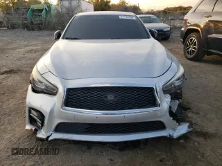 2016 Infiniti Q50 Red Sport 400 with VIN JN1FV7AR8GM451877, listed as a Copart auction lot 77774194 with 103,367 mi miles and Salvage Title. Bid and sale history available at DreamBid. Image 5.
