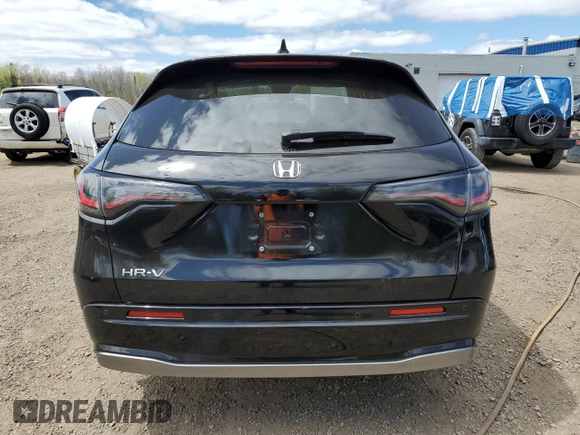 2025 Honda HR-V EX-L z VIN 3CZRZ2H73SM102221, wystawiony jako Copart lot #56303925 z przebiegiem 15 566 mil mil oraz Szkoda całkowita • Salvage title. Historia ofert i sprzedaży dostępna na DreamBid. Obrazek 6.