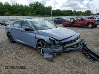 2021 Honda Accord Sport with VIN 1HGCV2F30MA029866, listed as a Copart auction lot 58736855 with 28,216 mi miles and Salvage title. Bid and sale history available at DreamBid. Image 4.