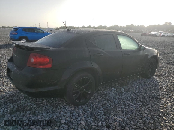 2013 Dodge Avenger SXT with VIN 1C3CDZCG1DN628564, listed as a Copart auction lot 61000835 with 38,975 mi miles and Salvage title. Bid and sale history available at DreamBid. Image 3.