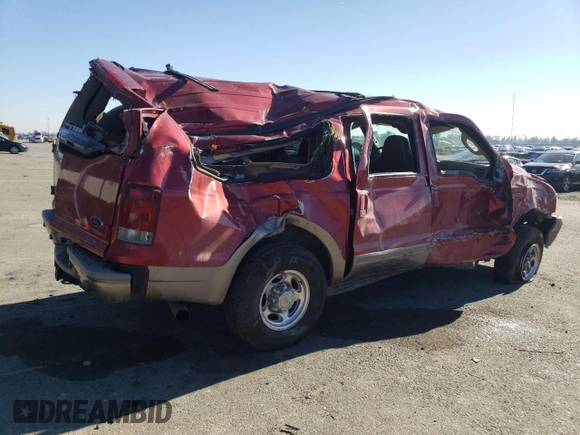 2004 Ford Excursion Eddie Bauer с VIN 1FMSU45P24EA16957, выставлен на аукционе Copart как лот 87872685 с пробегом 92 621 миль миль и На запчасти • Non repairable. История ставок и продаж доступна на DreamBid. Изображение 3.