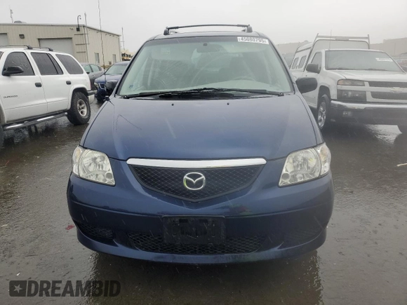 2003 Mazda MPV LX with VIN JM3LW28J730370748, listed as a Copart auction lot 45080795 with 185,696 mi miles and Clean Title. Bid and sale history available at carsss.com. Image 5.