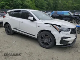 2021 Acura RDX w/A-Spec Package with VIN 5J8TC2H68ML048375, listed as a Copart auction lot 57971645 with Not provided miles and Salvage title. Bid and sale history available at DreamBid. Image 4.