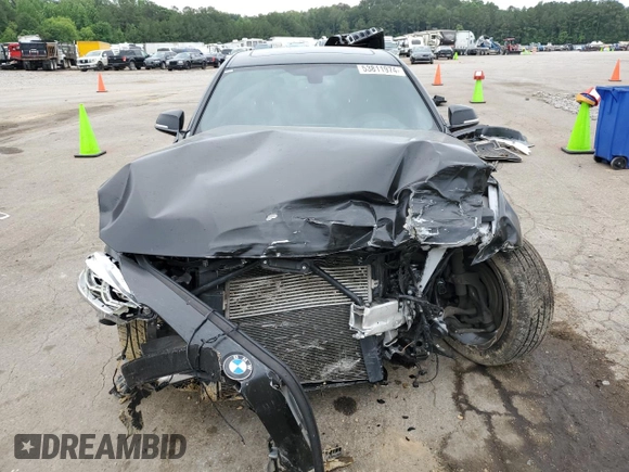 2017 BMW 3 Series 330e iPerformance with VIN WBA8E1C51HK480015, listed as a Copart auction lot 53811974 with 59,262 mi miles and Salvage Title. Bid and sale history available at carsss.com. Image 5.