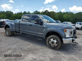 2022 Ford F-350 XL with VIN 1FT8W3DT3NEC68137, listed as a Copart auction lot 56683495 with 83,768 mi miles and Salvage title. Bid and sale history available at DreamBid. Image 4.