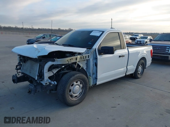 2022 Ford F-150 XL with VIN 1FTMF1C5XNKE03962, listed as a IAAI auction lot 41597950 with 28,296 mi miles. Bid and sale history available at carsss.com. Image 2.