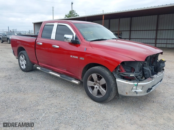 2009 Dodge Ram 1500 SLT with VIN 1D3HB18T49S722968, listed as a IAAI auction lot 41582583 with 206,012 mi miles. Bid and sale history available at carsss.com. Image 1.