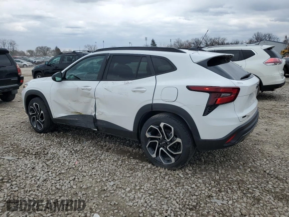 2024 Chevrolet Trax 2RS with VIN KL77LJE23RC158802, listed as a Copart auction lot 50346865 with 11,605 mi miles and Salvage Title. Bid and sale history available at DreamBid. Image 2.
