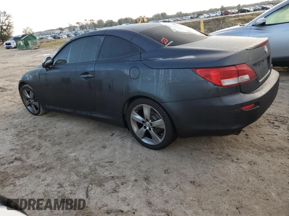 2011 Lexus IS 250 C with VIN JTHFF2C28B2517151, listed as a Copart auction lot 73659584 with Not provided miles and Salvage title. Bid and sale history available at DreamBid. Image 2.