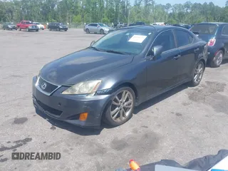 2008 Lexus IS 250 with VIN JTHBK262982075835, listed as a IAAI auction lot 42136775 with 225,389 mi miles. Bid and sale history available at carsss.com. Image 2.