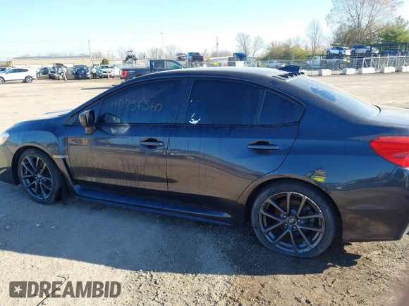 2018 Subaru WRX Premium with VIN JF1VA1C67J8801669, listed as a IAAI auction lot 40756560 with 107,472 mi miles. Bid and sale history available at carsss.com. Image 14.