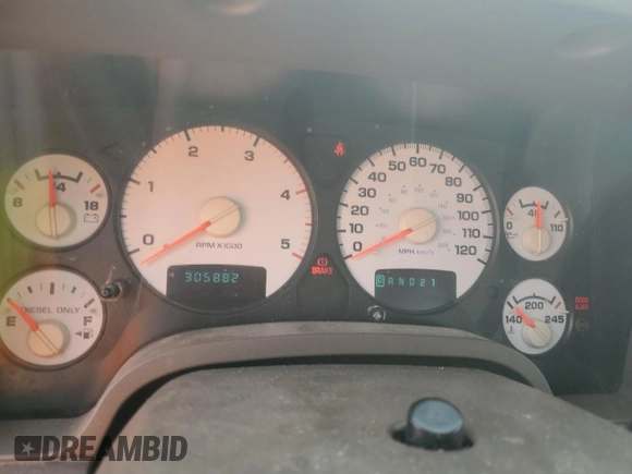 2004 Dodge 2500 SLT z VIN 3D7KU28C54G121413, wystawiony jako Copart lot #52992525 z przebiegiem 305 882 mil mil oraz Szkoda całkowita • Salvage title. Historia ofert i sprzedaży dostępna na DreamBid. Obrazek 9.