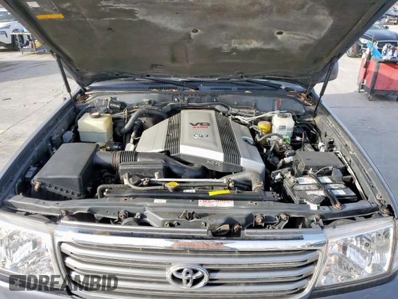 2006 Toyota Land Cruiser z VIN JTEHT05JX62090519, wystawiony jako Copart lot #48316775 z przebiegiem 144 244 mil mil oraz Czysty tytuł • Clean title. Historia ofert i sprzedaży dostępna na DreamBid. Obrazek 12.