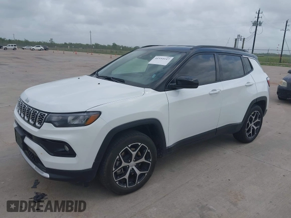 2024 Jeep Compass Limited with VIN 3C4NJDCN5RT145262, listed as a IAAI auction lot 41954147 with 10,933 mi miles and . Bid and sale history available at carsss.com. Image 17.